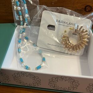 Park Lane Gold and Pearl Earrings